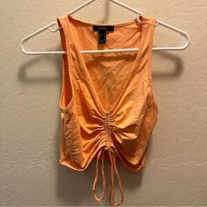 Forever 21 Adjustable Cinch Crop Top